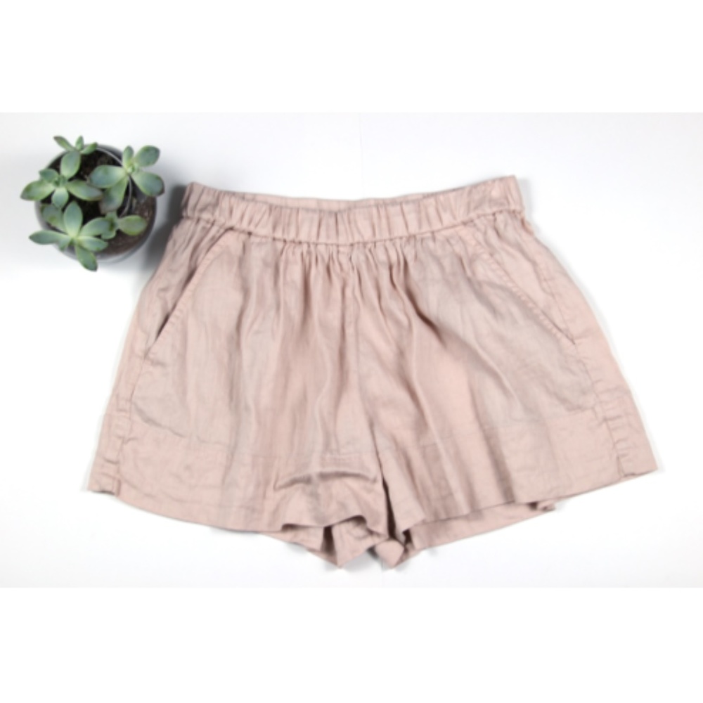 Vince peach elastic waist loose fit shorts size XS